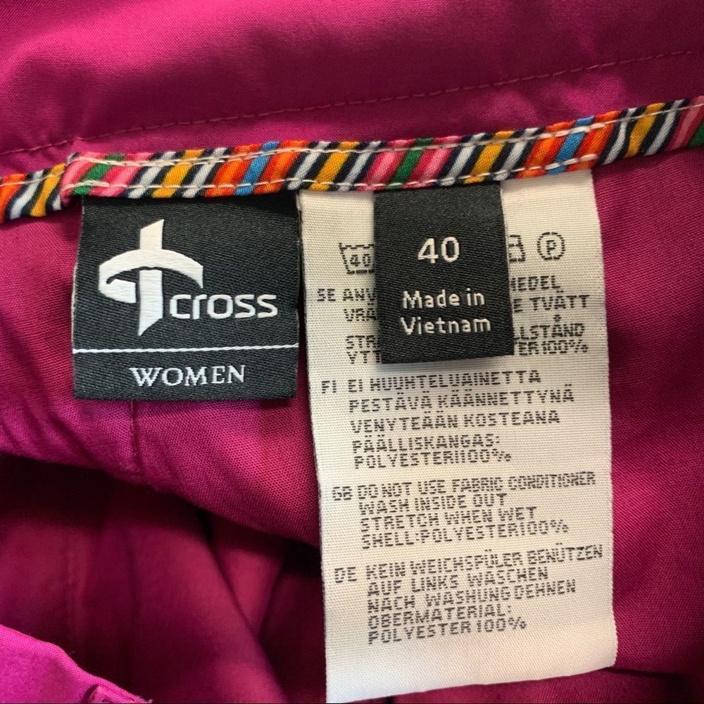 CROSS-SPORTSWEAR Amy Golf ski pants in purple wine Sz EU40/US10 NWT - Picture 9 of 11